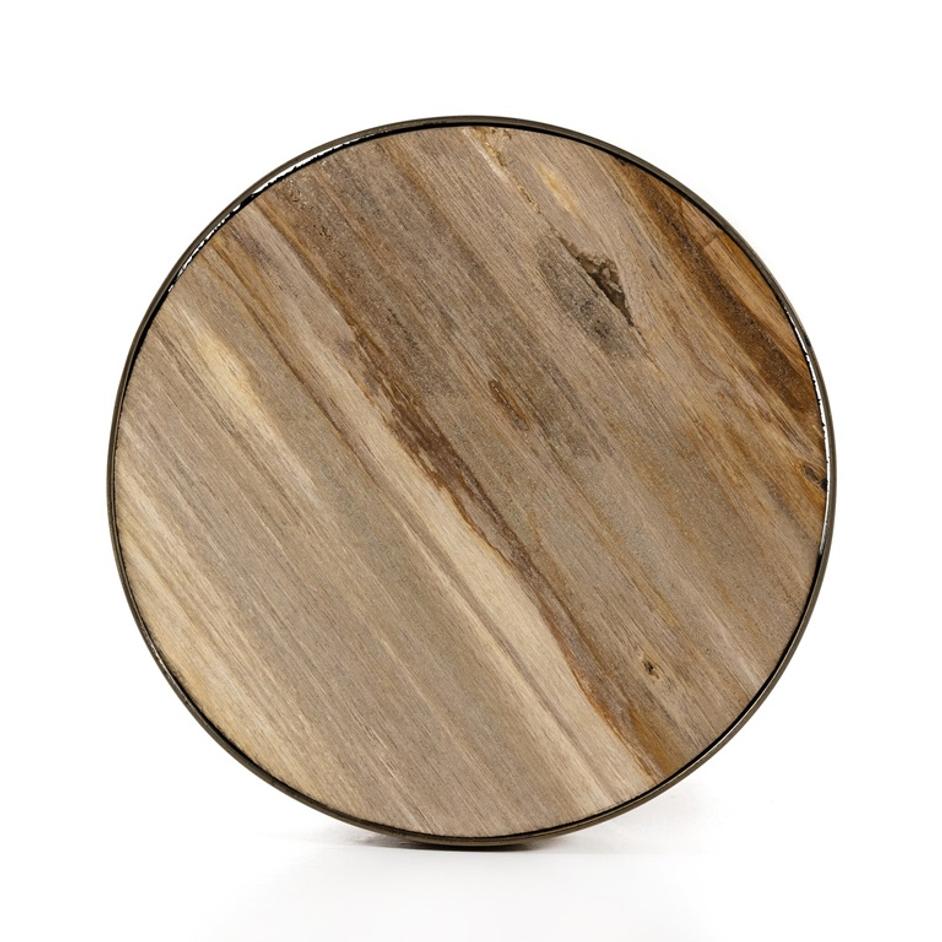 Galen End Table - Light Petrified Wood by Four Hands