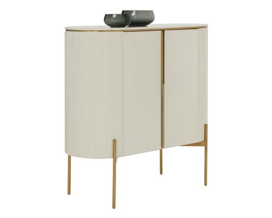 PALOMA BAR CABINET - HIGH GLOSS CREAM by Sunpan