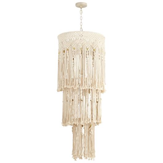 Luminico Pendant In Unbleached Cotton by Cyan Design
