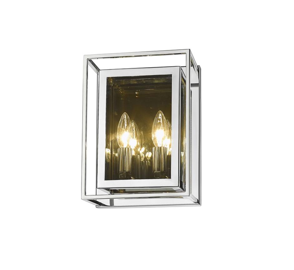 Infinity 2 Light Wall Sconce in Chrome Finish by Z-Lite