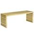 Randolph Medium Stainless Steel Bench In Gold by Modway Furniture