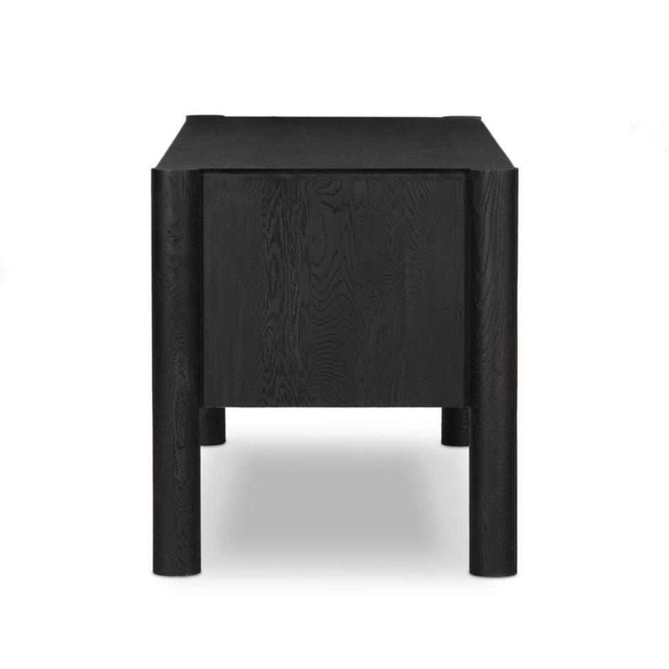 Ezri Desk - Carved Black Oak by Four Hands