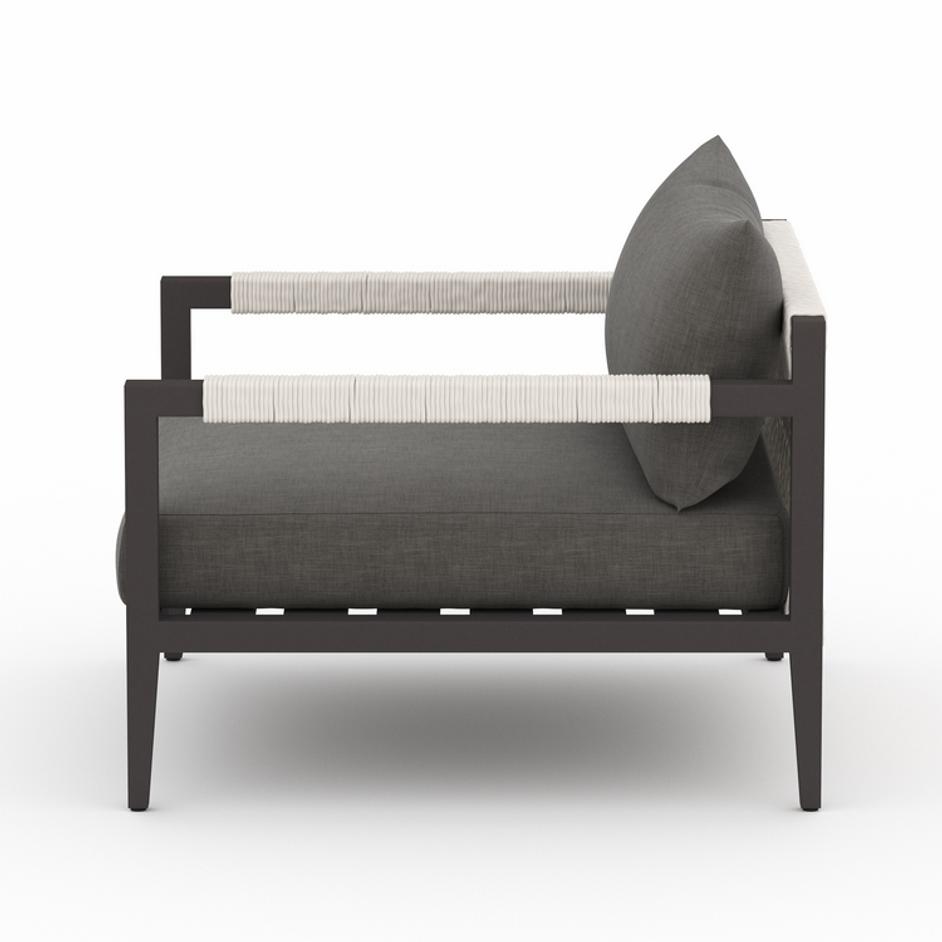 Sherwood Outdoor Chair in Bronze and Charcoal by FOUR HANDS