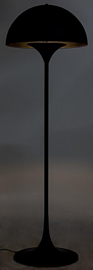 Cataracta Floor Lamp, Black Steel by Noir Furniture