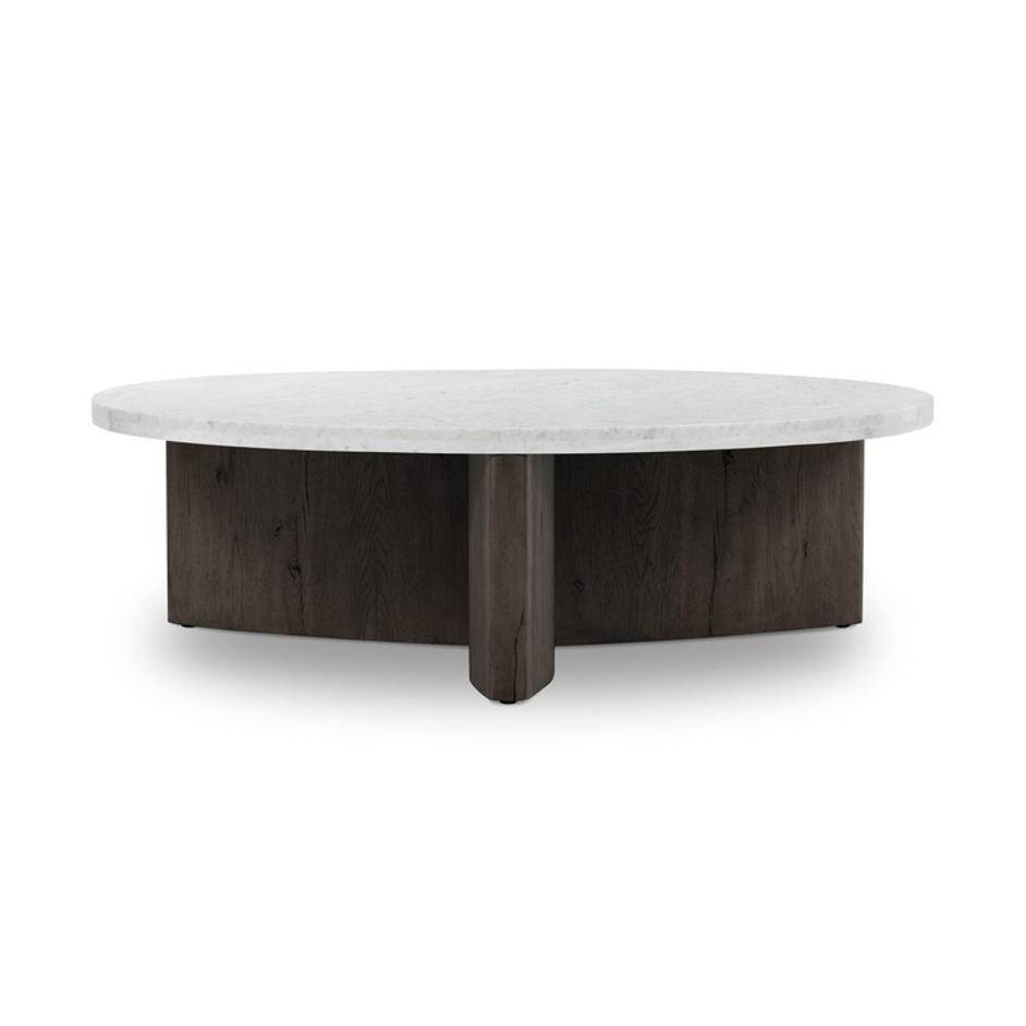 Toli Coffee Table - Italian White Marble by Four Hands