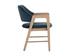 MILTON DINING ARMCHAIR - LIGHT WASH - MEG DUSTY TEAL by Sunpan