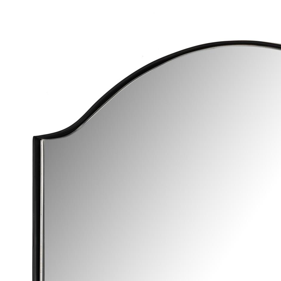 Jacques Small Mirror In Gunmetal by FOUR HANDS