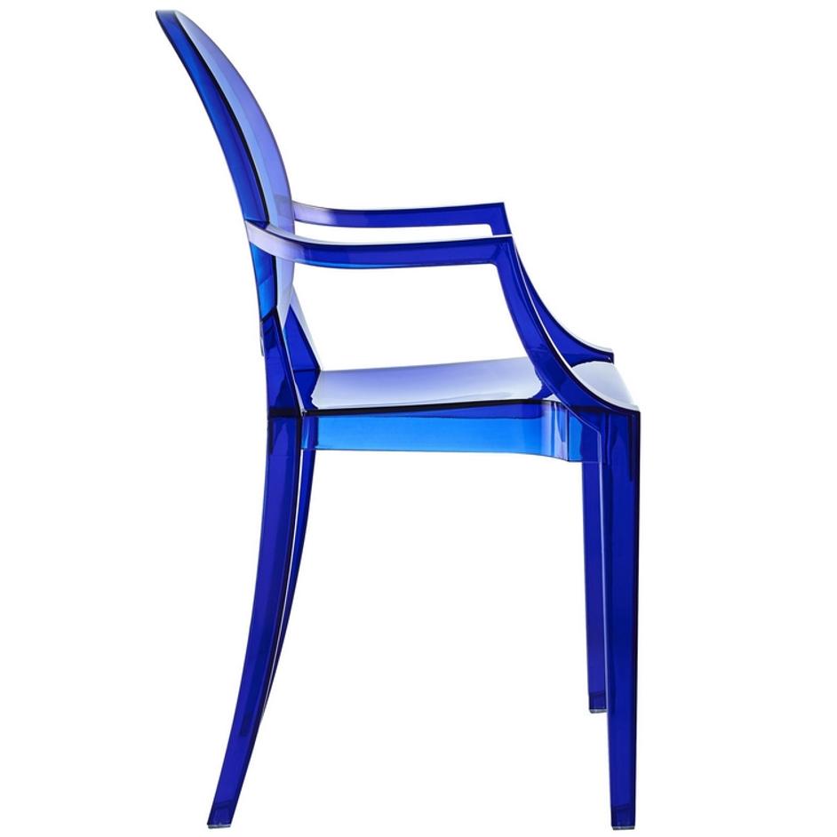 Marie Dining Armchair In Blue by Modway Furniture