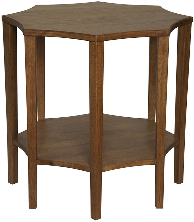 Ariana Dark Walnut Side Table in Walnut and Veneer by Noir Furniture