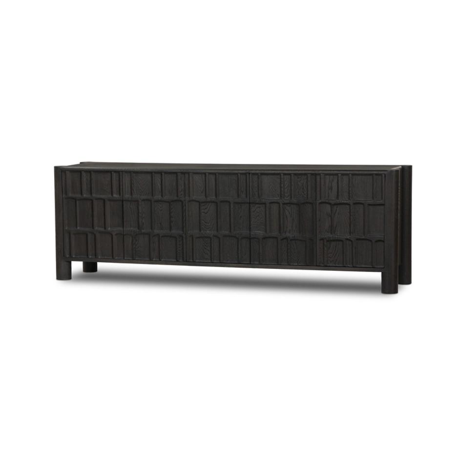 Ezri Media Console - Black Oak by Four Hands