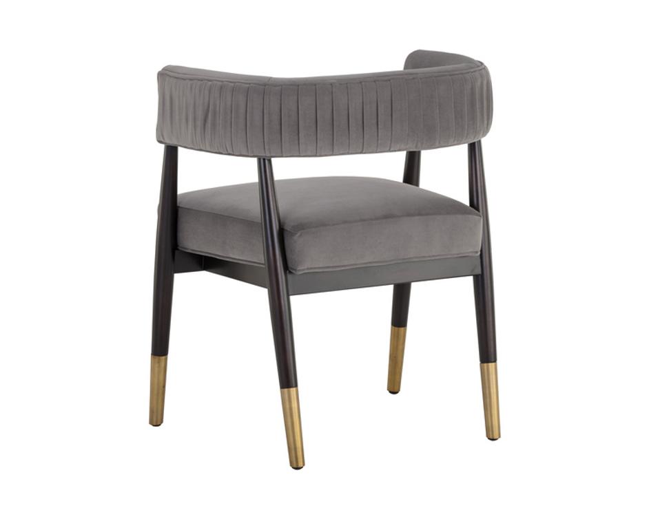 CALLEM DINING ARMCHAIR - ANTONIO CHARCOAL by Sunpan