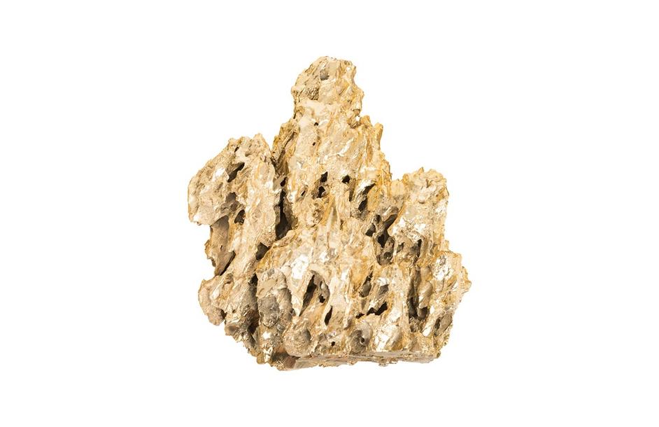 Stalagmite Wall Art Plated Brass, Set of 3,  Assorted Size and Shape by PHILLIPS COLLECTION