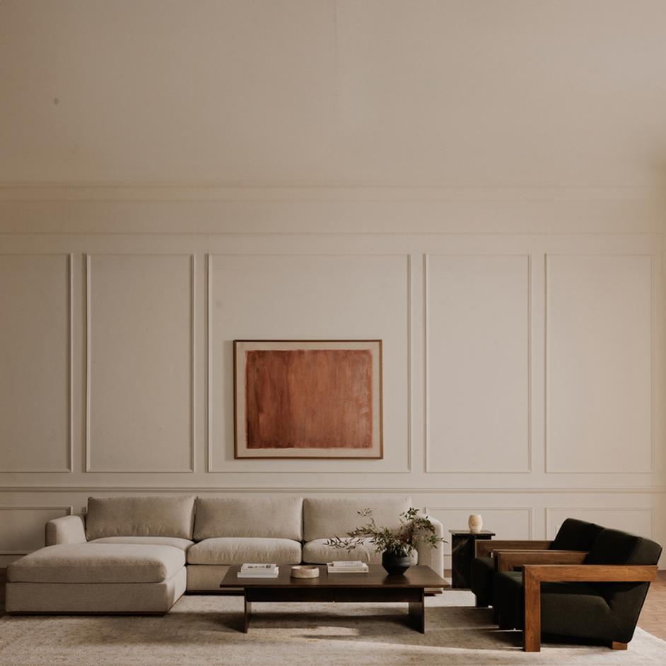 Rue Lounge Modular Sectional Flecked Grey by Moes Home