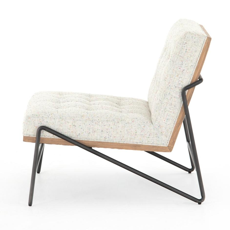 Romy Chair In Mabel Neutral Fleck by FOUR HANDS