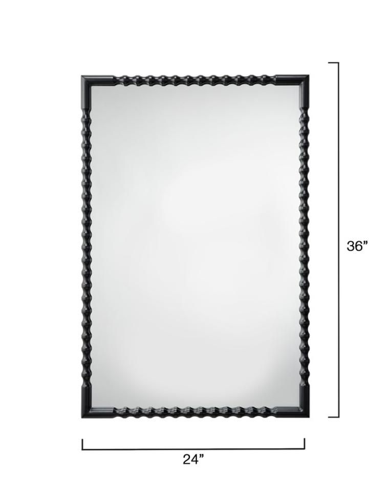 Particle Iron Rectangle Wall Mirror by Jamie Young