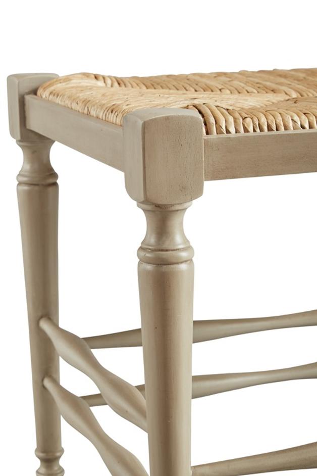 Single Seat Reed Bench by Furniture Classics