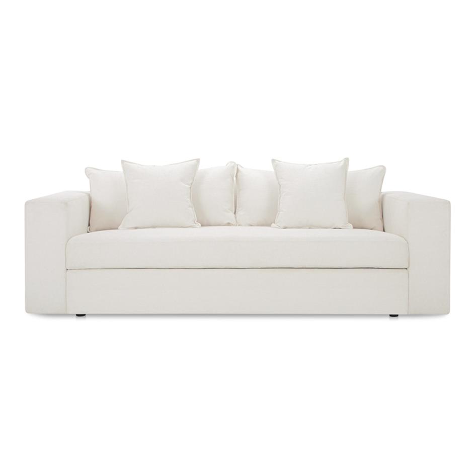 Kiran Sleeper Sofa White by Moes Home