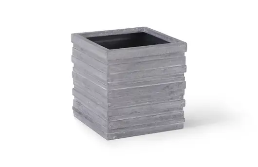 June Square Planter, Gray, Medium by PHILLIPS COLLECTION