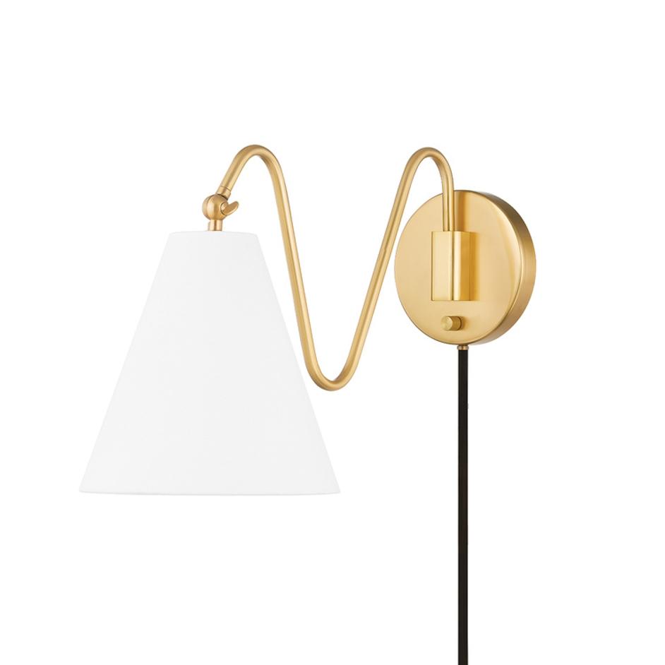 Onda Plug-in Sconce by Mitzi