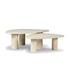 Zion Coffee Table Set - Cream Marble by Four Hands