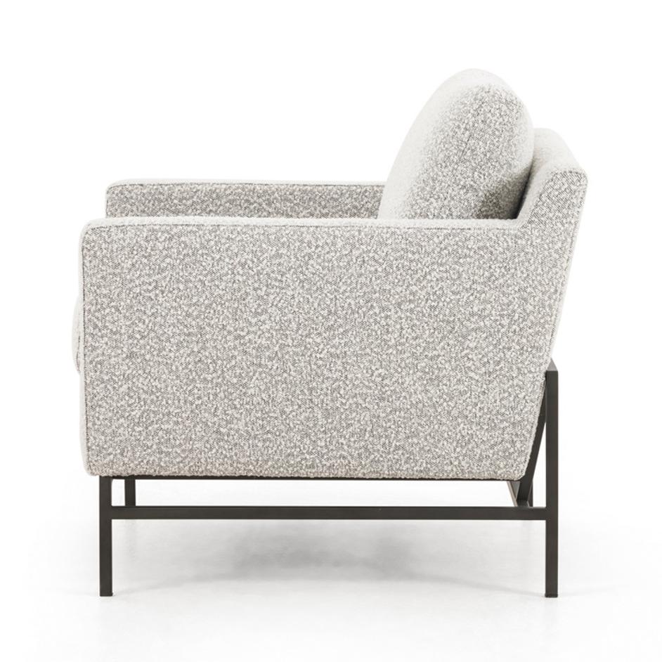 Vanna Chair In Knoll Domino by FOUR HANDS