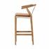 Muestra Stool W Cushion In Natural In Bar by FOUR HANDS