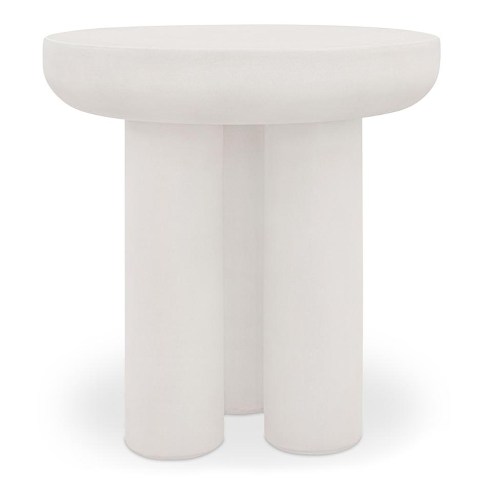 Rocca Side Table Cream by Moes Home
