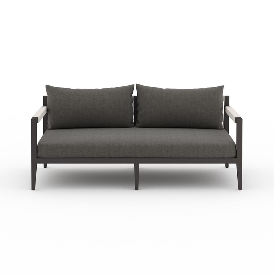 Sherwood Outdoor Sofa 63" in Bronze/Charcoal by FOUR HANDS