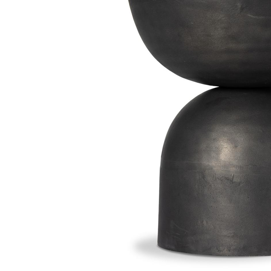 Corbett End Table In River Grey Marble by FOUR HANDS