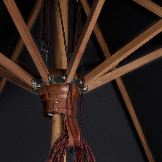 Baska Outdoor Round Umbrella - Arashi Black by Four Hands