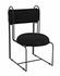 Daisy Metal Chair in Black Cotton by Noir Furniture