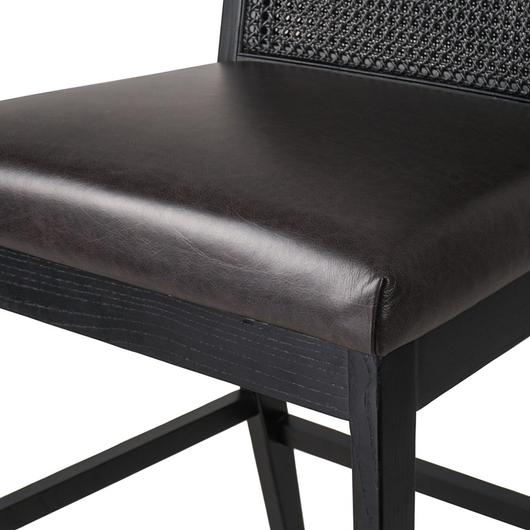 Antonia Cane Armless Bar + Counter Stool - Sonoma Black by Four Hands