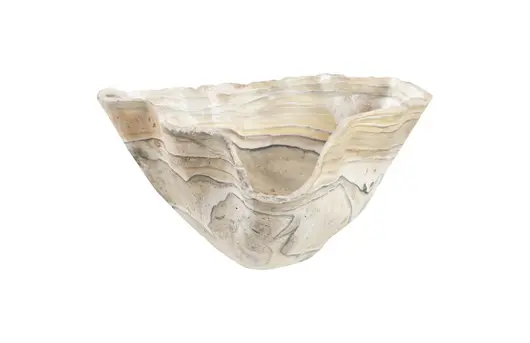 Cast Onyx Bowl, Faux Finish, Large by PHILLIPS COLLECTION