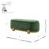 Ayleen Chenille Storage Bench, Seneca Green  by New Pacific Direct
