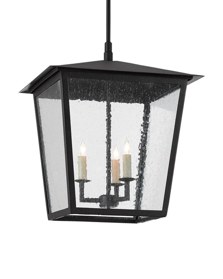 Bening Large Outdoor Lantern In Midnight by Currey & Company