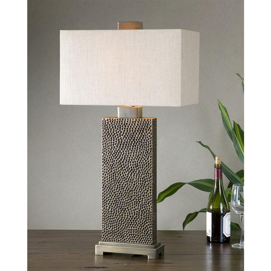 Canfield Coffee Bronze Table Lamp by Uttermost