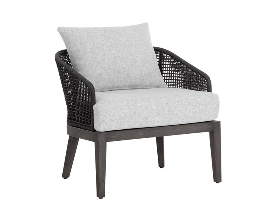 CAPRI LOUNGE CHAIR - SMOKE GREY - COPACABANA MARBLE by Sunpan