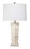 Spectacle Table Lamp with Linen Shade, Grey by Jamie Young