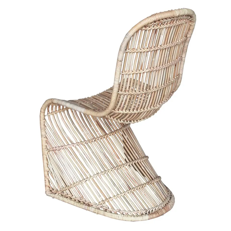 Groovy Rattan Chair In Natural by New Pacific Direct