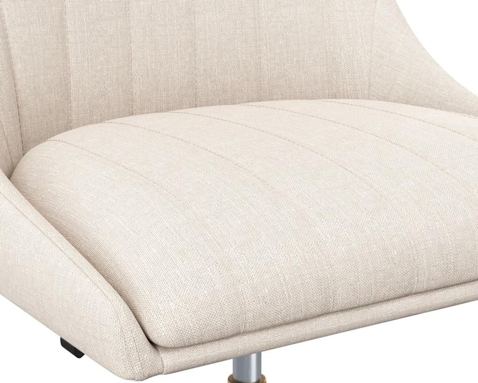 HALDEN OFFICE CHAIR - BEIGE LINEN by Sunpan
