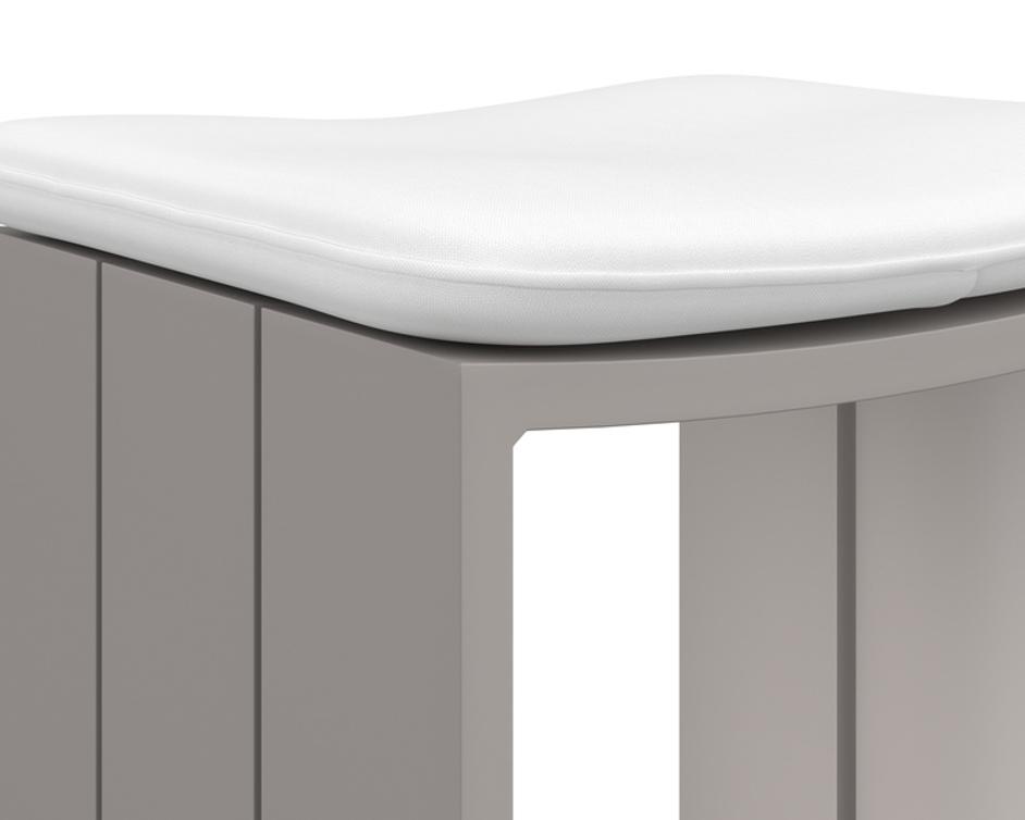 VERIN BARSTOOL - GREIGE - STINSON WHITE by Sunpan