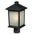 Holbrook Outdoor Post Light in Black Finish by Z-Lite