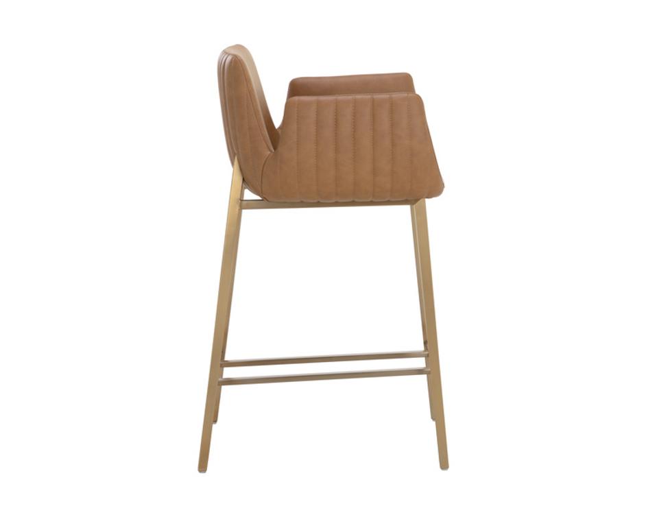 LUCANO COUNTER STOOL - MILLIKEN COGNAC by Sunpan