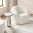 Adley Plush Swivel Chair - Vanilla by Classic Home