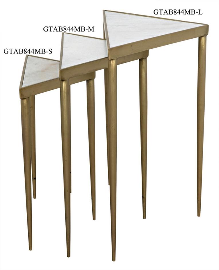 Comet Triangle Side Table by Noir Furniture