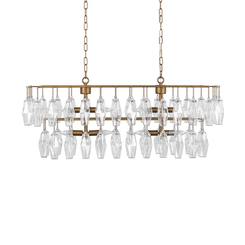 Tressia Chandelier Brass by Classic Home