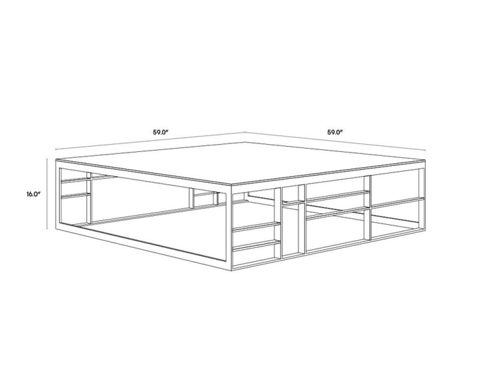 MARTHA COFFEE TABLE by Sunpan