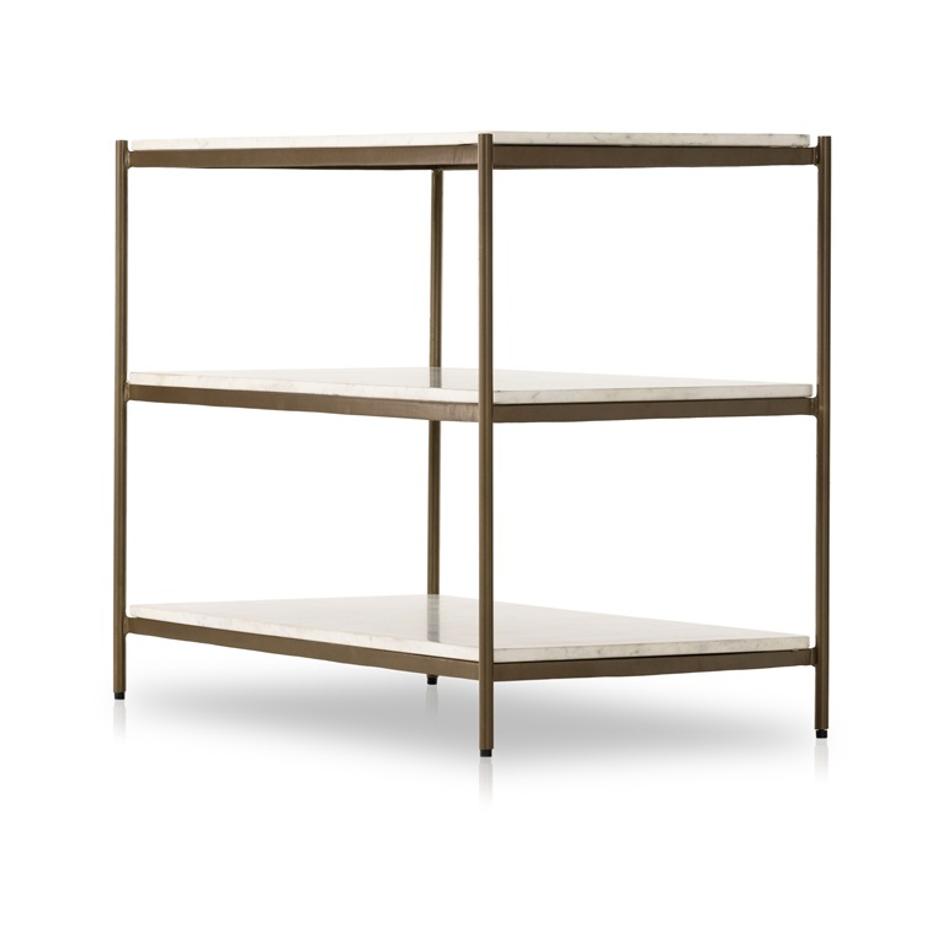 Felix Large Nightstand In Antique Brass by FOUR HANDS