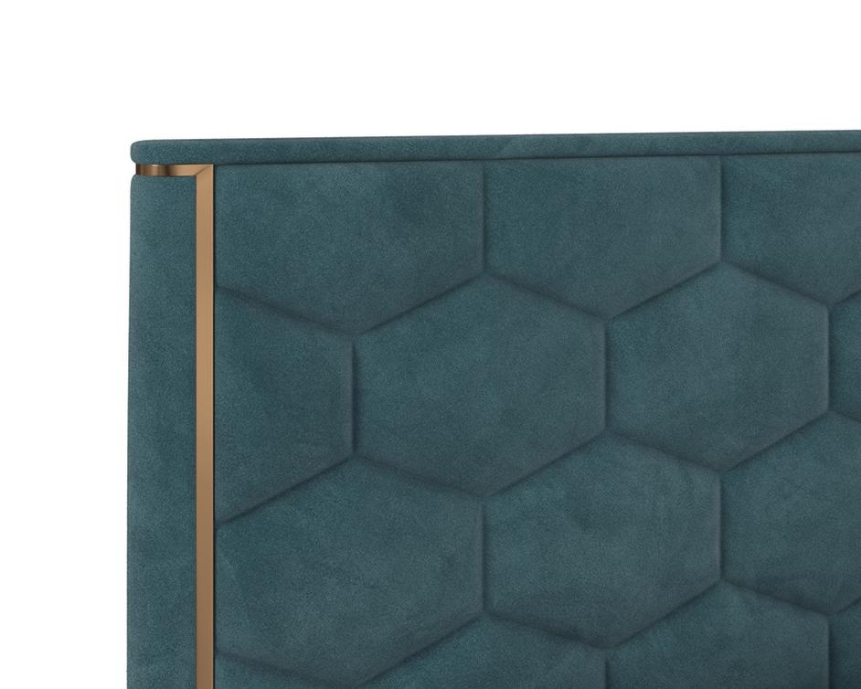 ALISHA BED - KING - MEG DUSTY TEAL by Sunpan