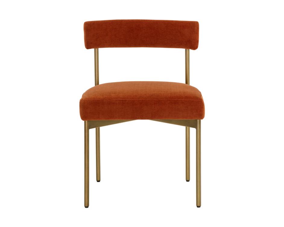 SENECA DINING CHAIR - ANTIQUE BRASS - DANNY RUST by Sunpan